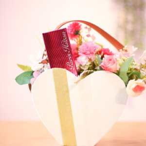 White Heart-Shaped Flower Garden