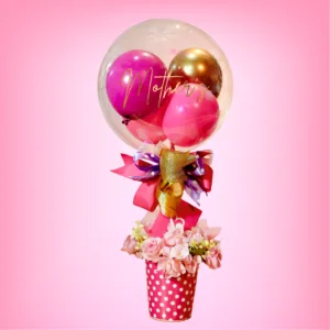 Bubble Balloon Flower Arrangement