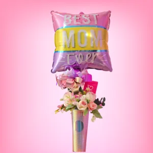 Best MOM Ever Floral Rose Arrangement