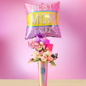 Best MOM Ever Floral Rose Arrangement