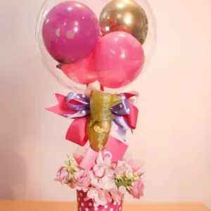 Globo Burbuja Floral Bubbles